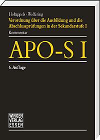 APO-S I -Verordnung über die Ausbildung und die Abschlussprüfungen 
in der Sekundarstufe I - APO- S I<br> 
Kommentar für die Schulpraxis<br>
6. Auflage 2025 <p>

Die Änderung der APO-S I vom 10.6.2025 und die Änderung der VVzAPO-S I vom 14.6.2025 sind eingearbeitet.

Die APO-S I wurde erneut am 29.Januar 2026 geändert.Die Änderungen werden mit einem eingelegten Nachtrag eingearbeitet. Diesen Nachtrag können Sie auch per Email anfordern. Wir senden ihn gerne zu.
