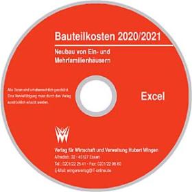 Baukosten 2024/25 <br> Datensatz für Excel: Neubau von Ein- und Mehrfamilienhäusern

